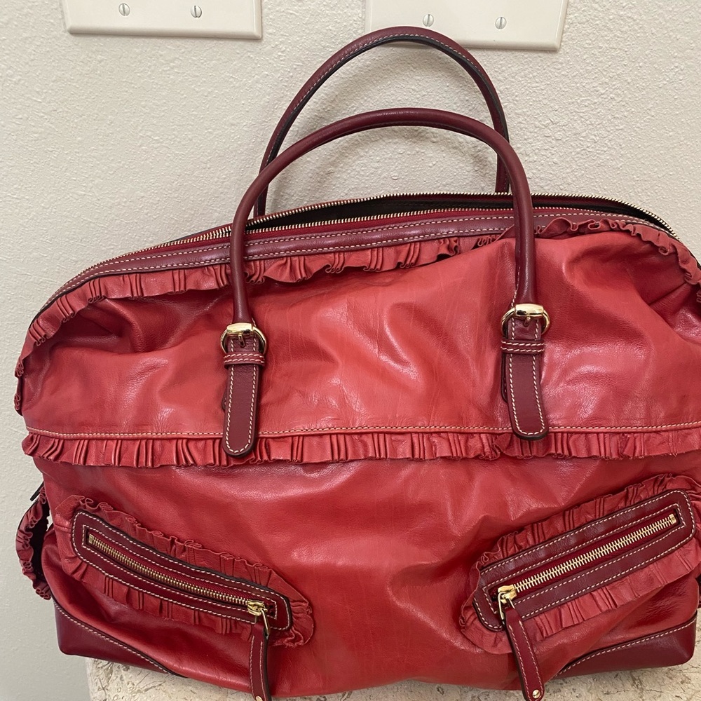 Authentic Gucci Sabrina Red Large Boston Bag